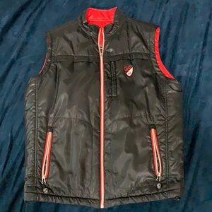 Lamborghini puffy vest reversible